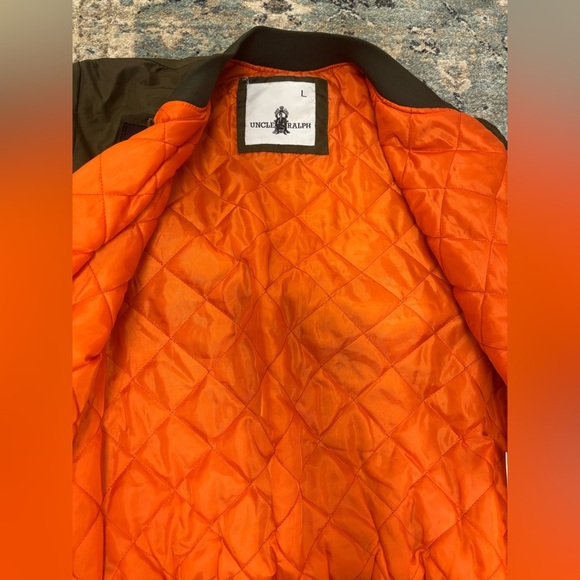 Uncle Ralph Dark Green Bomber Jacket, size Large - Picture 6 of 7